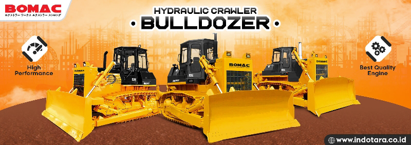 Jual Bomac Bulldozer, Harga Bomac Bulldozer, Bomac Hydraulic Crawler Bulldozer